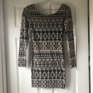Aztec print mini dress, size S